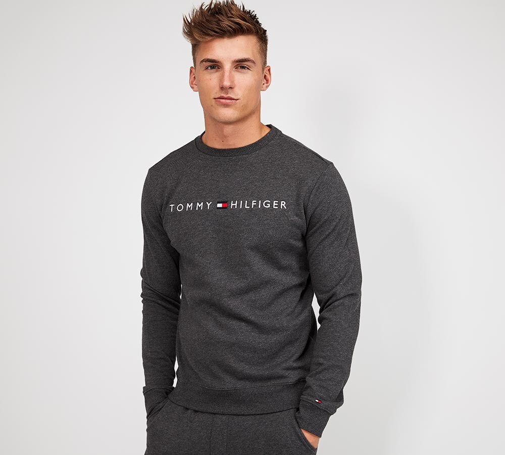 Linear Logo Crewneck Sweatshirt image 5