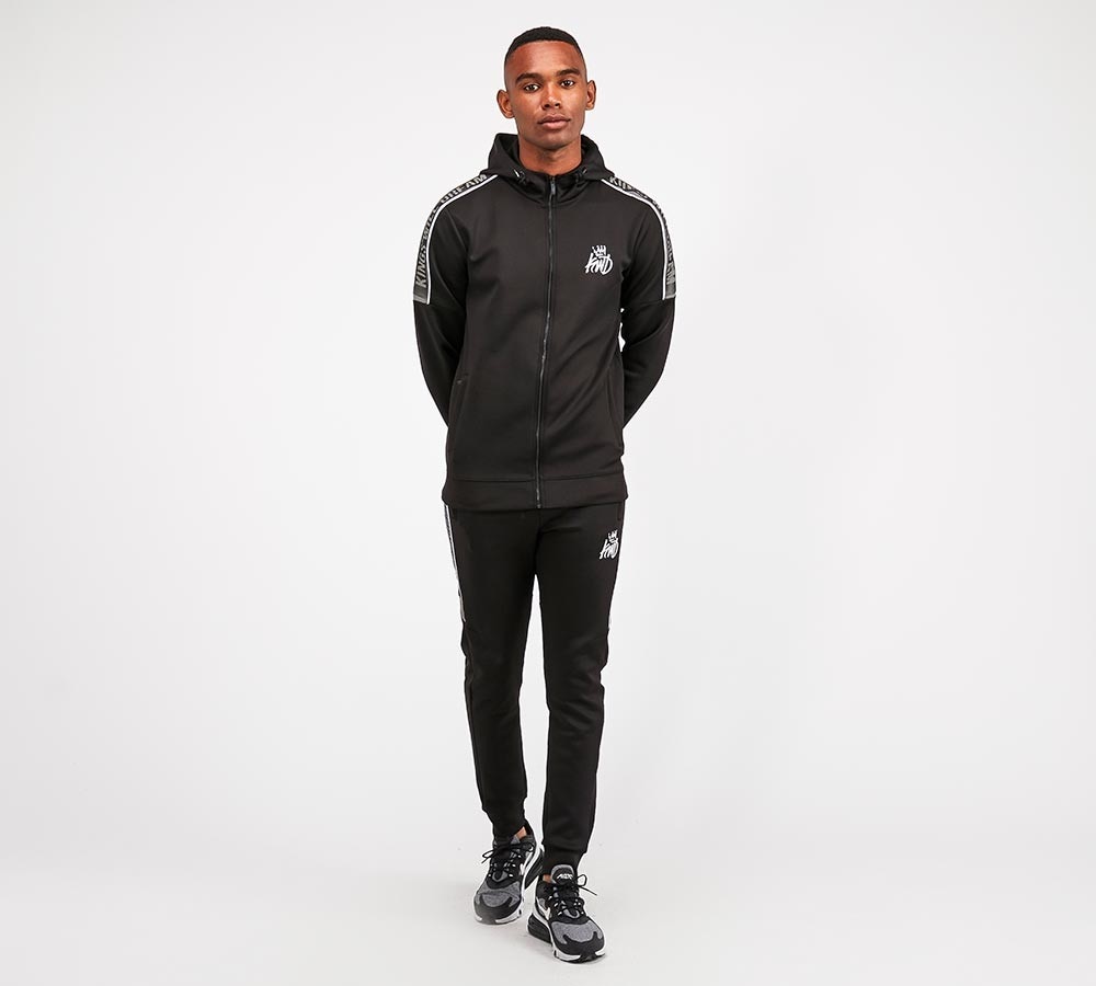 Davis Raised Print Poly Hoodie image 2
