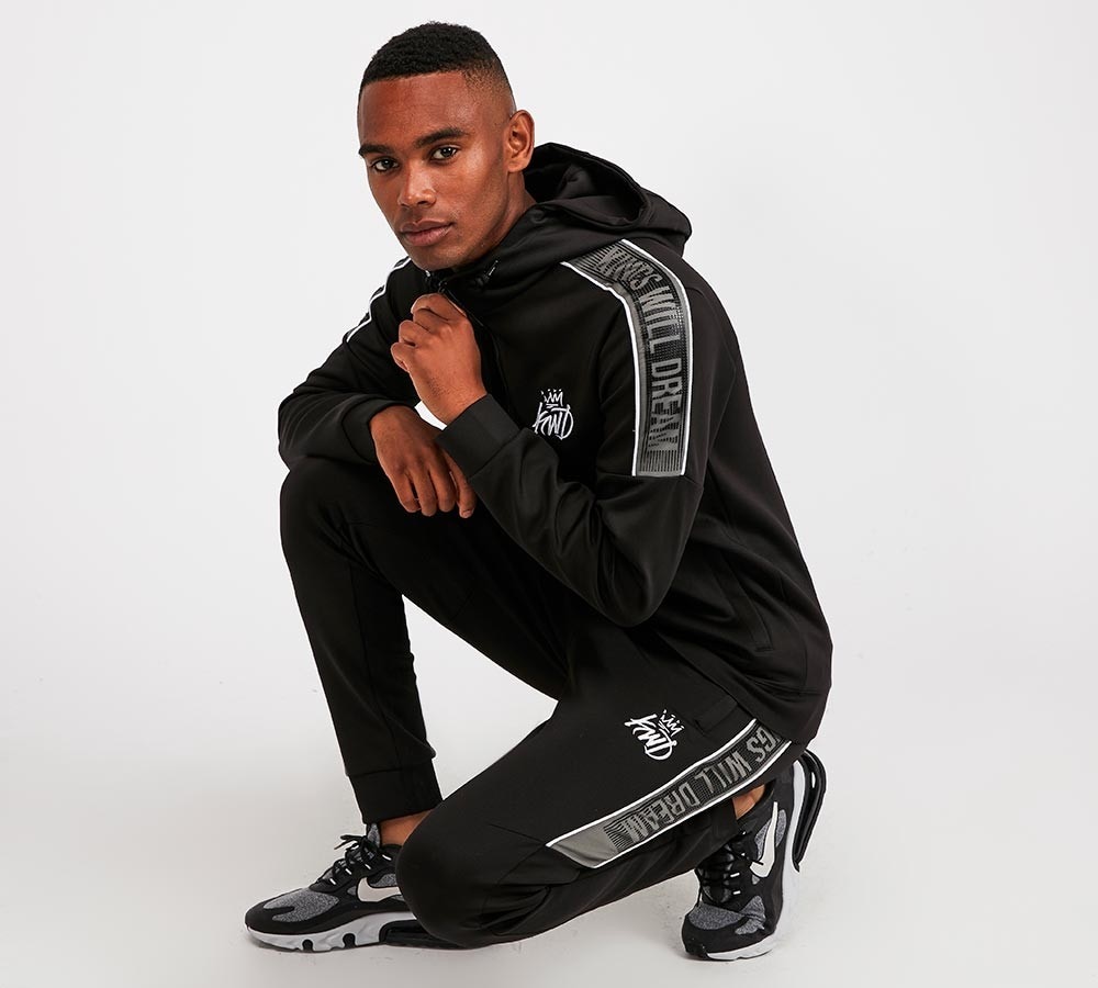 Davis Raised Print Poly Hoodie image 5