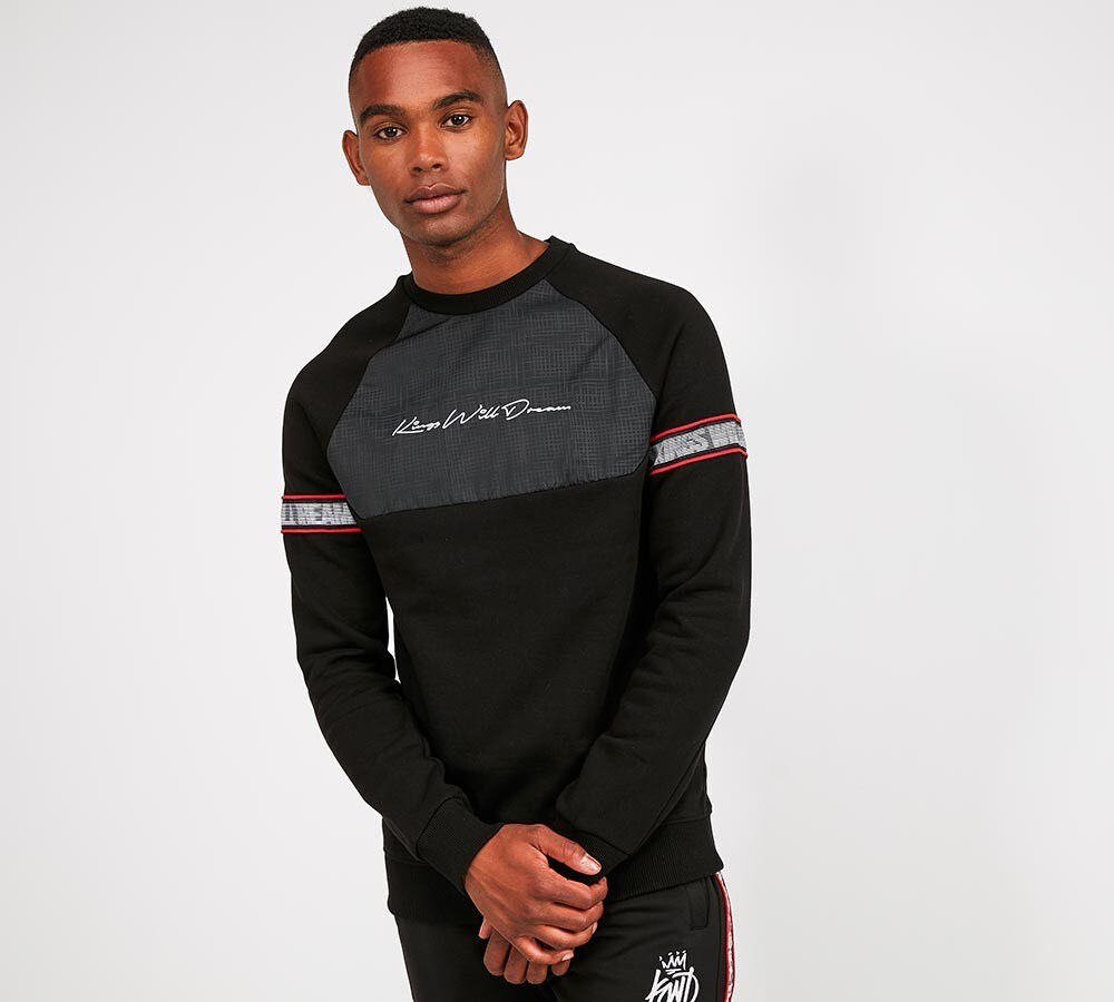 Valis Geometric Nylon Fleece Sweatshirt image 4