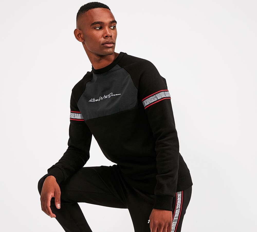 Valis Geometric Nylon Fleece Sweatshirt image 5