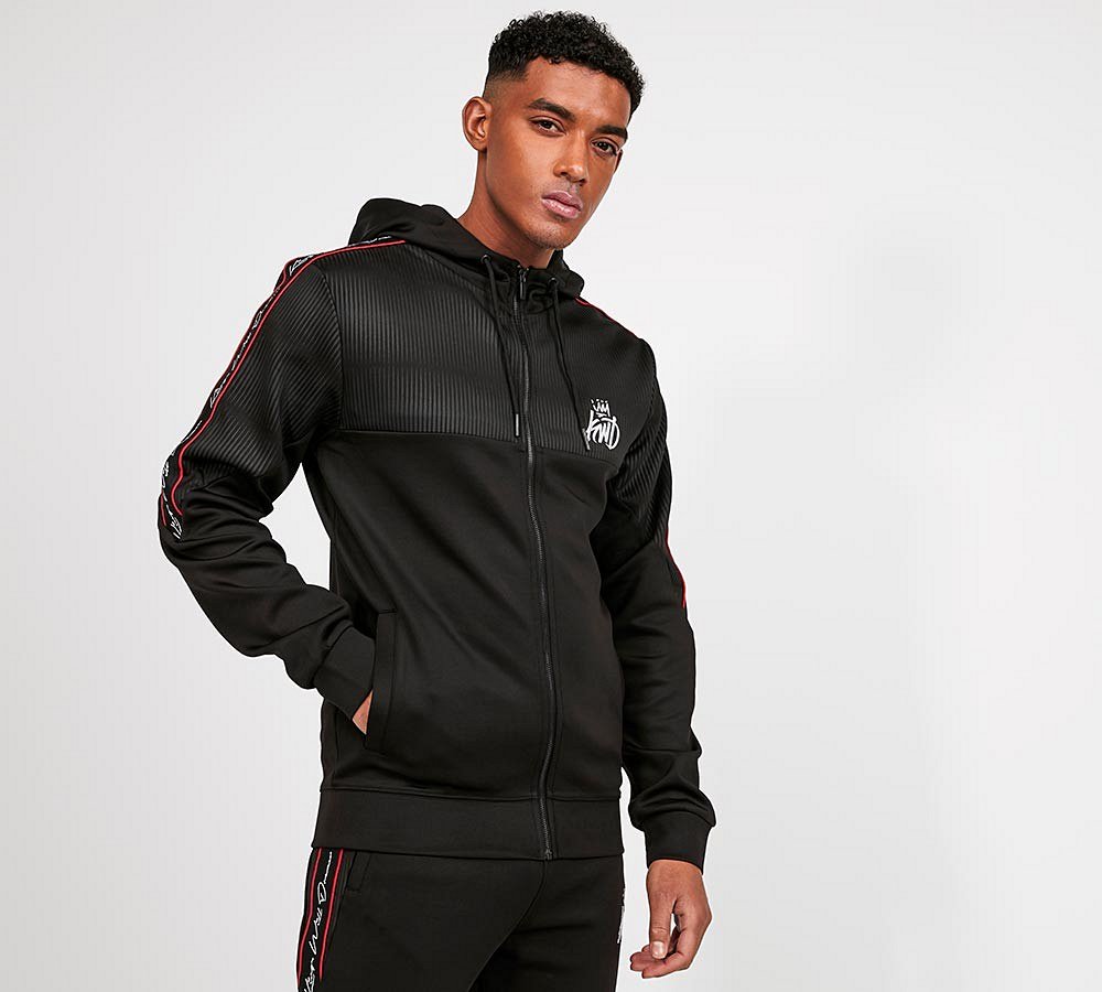 Delfour Geometric Poly Full Zip Hoodie image 4