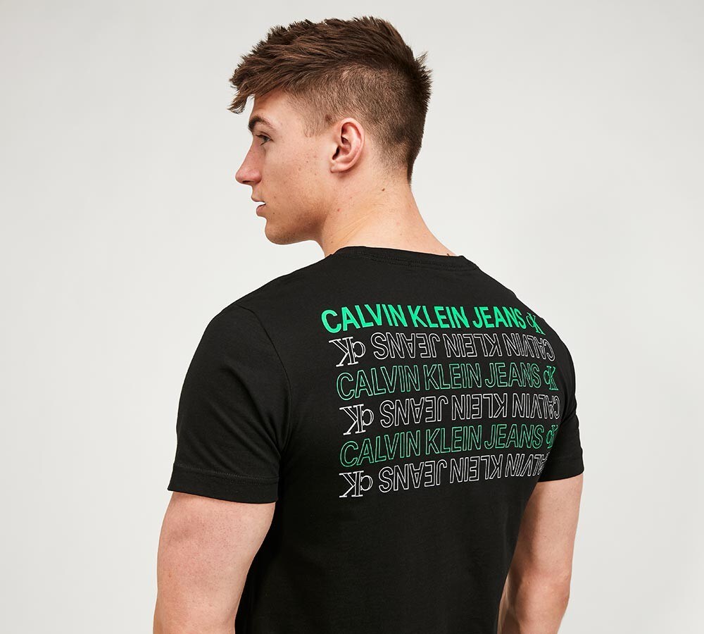 Repeat Text Graphic T-Shirt image 1