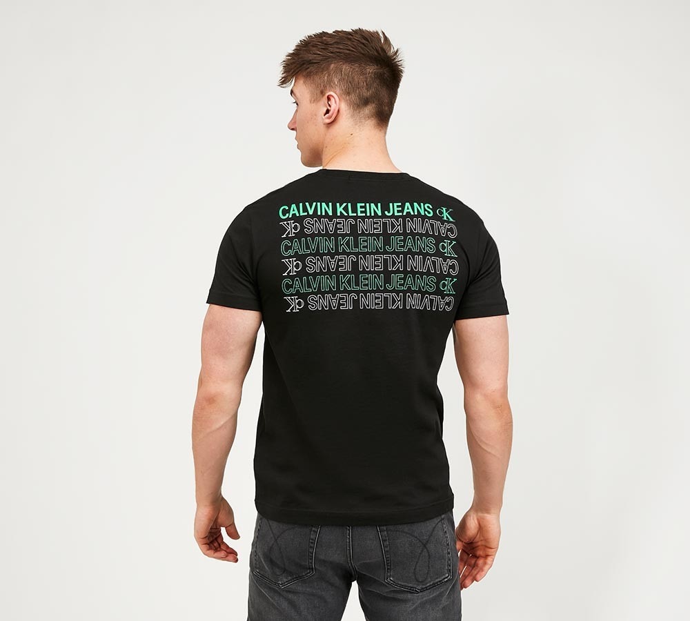 Repeat Text Graphic T-Shirt image 3