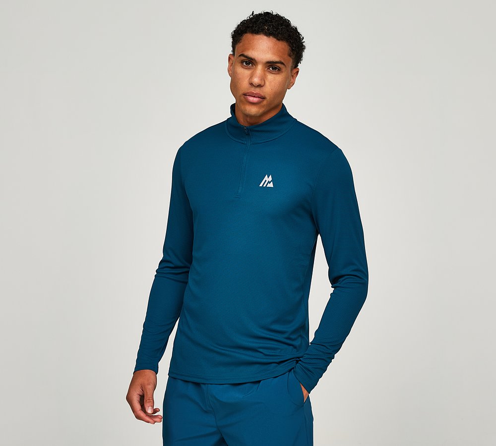 Peak Grid Quarter Zip Top image 1