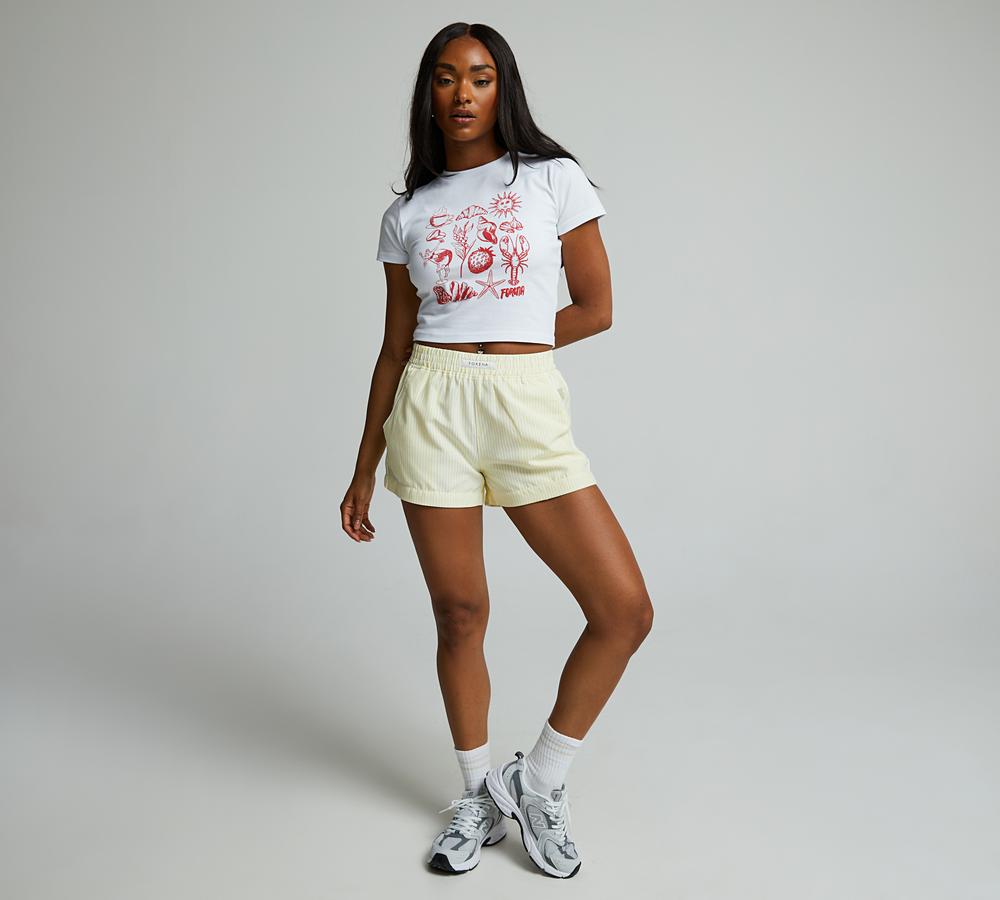 Womens Jenna Pinstripe Short image 2