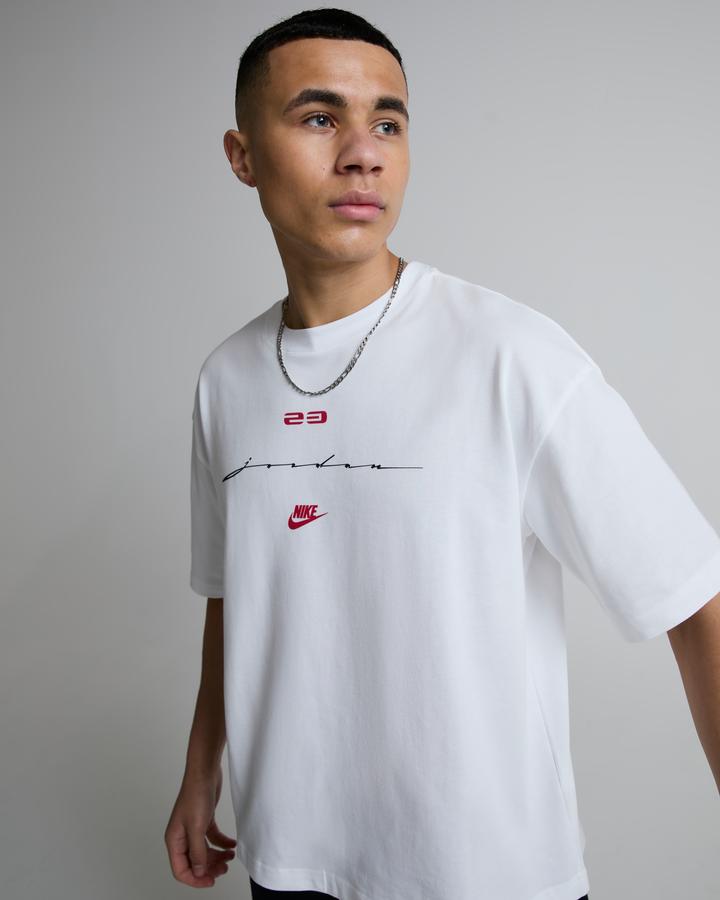 Script Boxy Short Sleeve Crewneck T-Shirt image 4