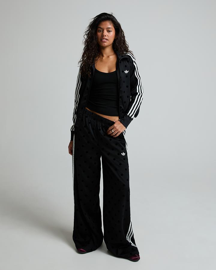 Womens Satin Polka Dot Track Top image 6