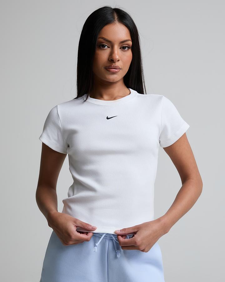 Womens Rib Tight Short Sleeve T-Shirt image 2