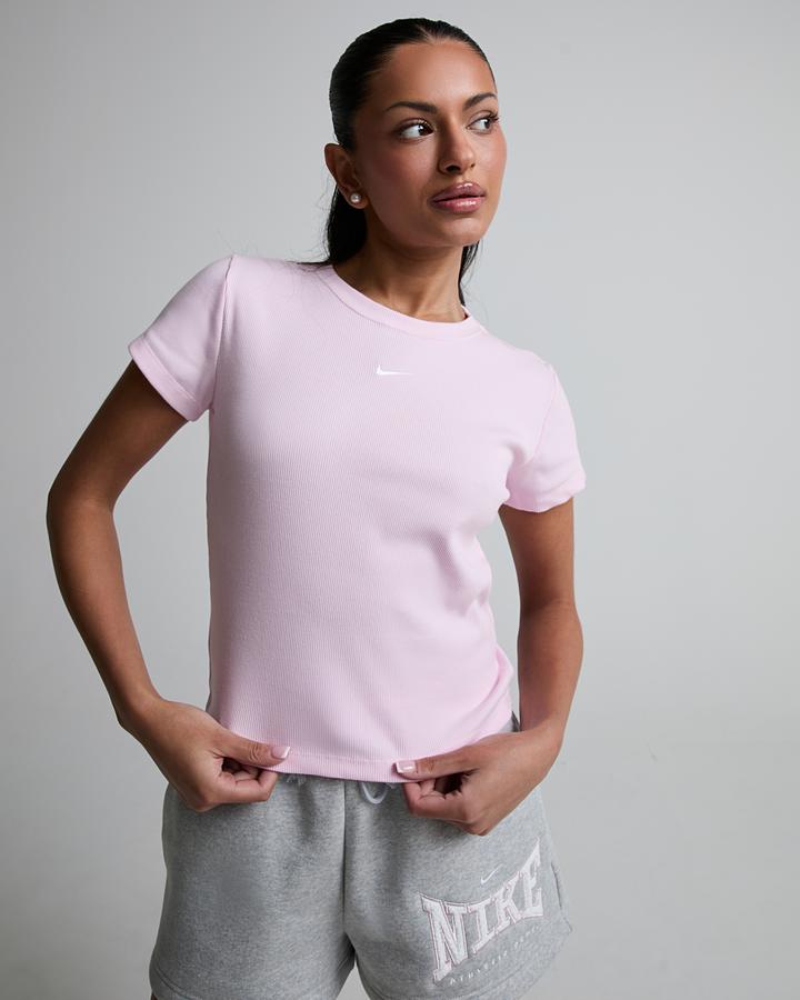 Womens Rib Tight Short Sleeve T-Shirt image 4