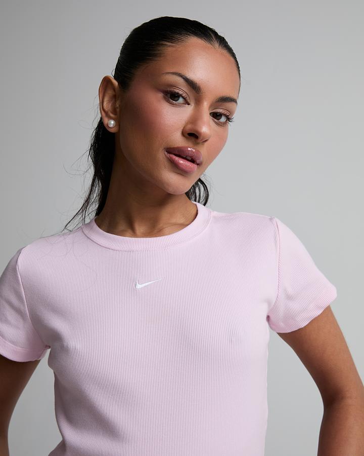 Womens Rib Tight Short Sleeve T-Shirt image 5