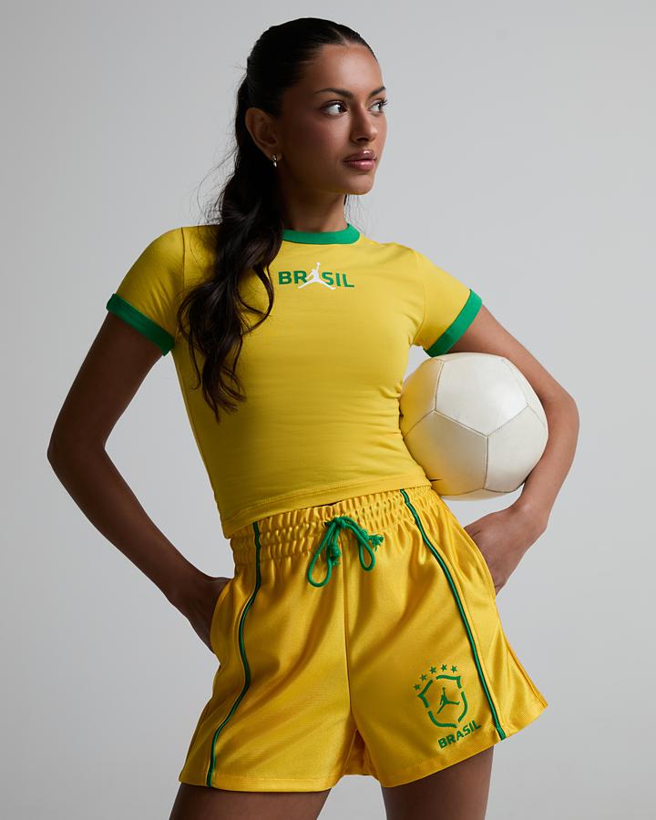 Womens Retro Brazil P6 T-Shirt image 1