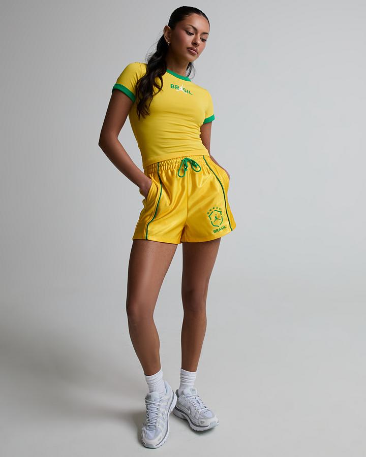 Womens Retro Brazil P6 T-Shirt image 2