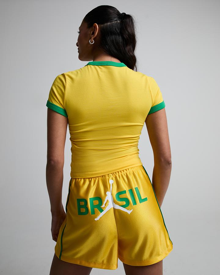 Womens Retro Brazil P6 T-Shirt image 3