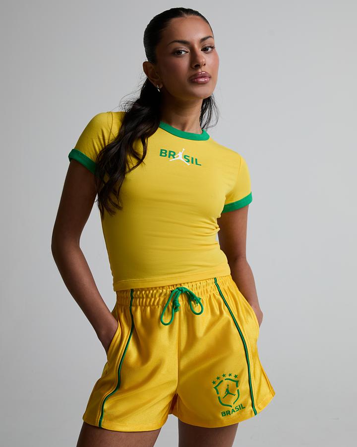 Womens Retro Brazil P6 T-Shirt image 4