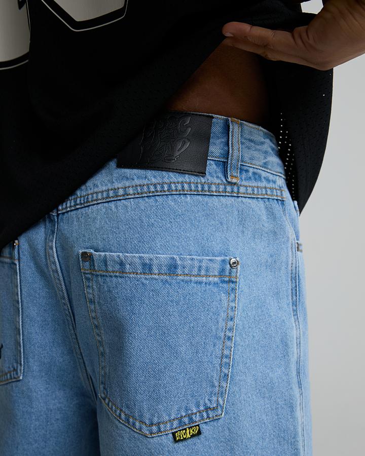 Logo Baggy Denim Short image 6