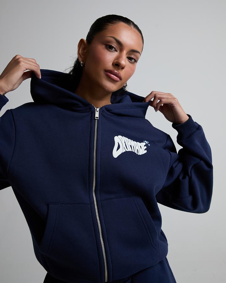 Womens Lotto Boxy Fit Zip Through Hoodie image 5