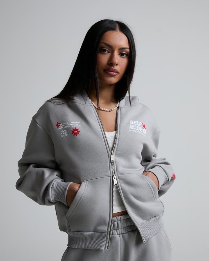 Womens Potential Boxy Fit Full Zip Hoodie image 1