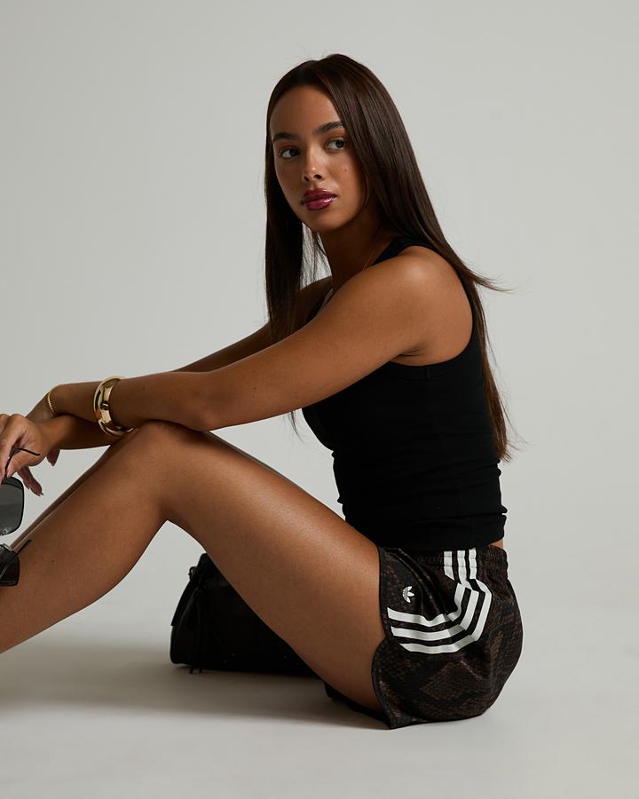 Womens Snake Satin Sprinter Short image 5