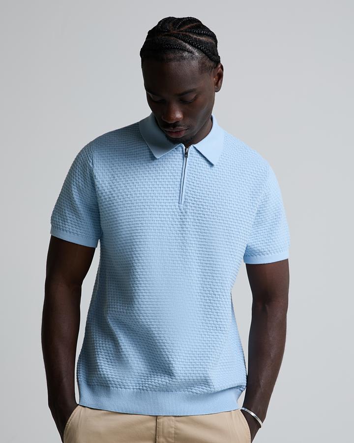 Micro Square Revere Short Sleeved Polo Shirt image 1