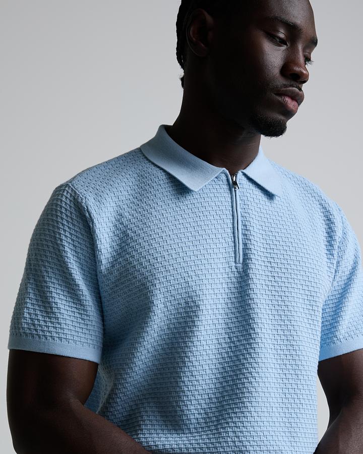 Micro Square Revere Short Sleeved Polo Shirt image 5