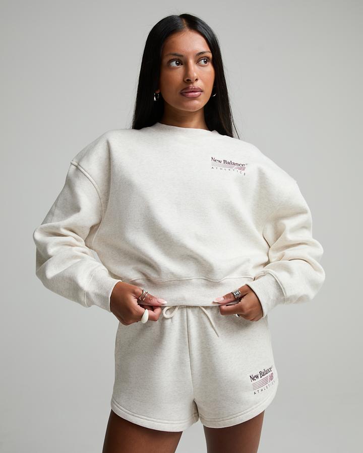 Womens Trackside Fleece Crew Sweatshirt image 2