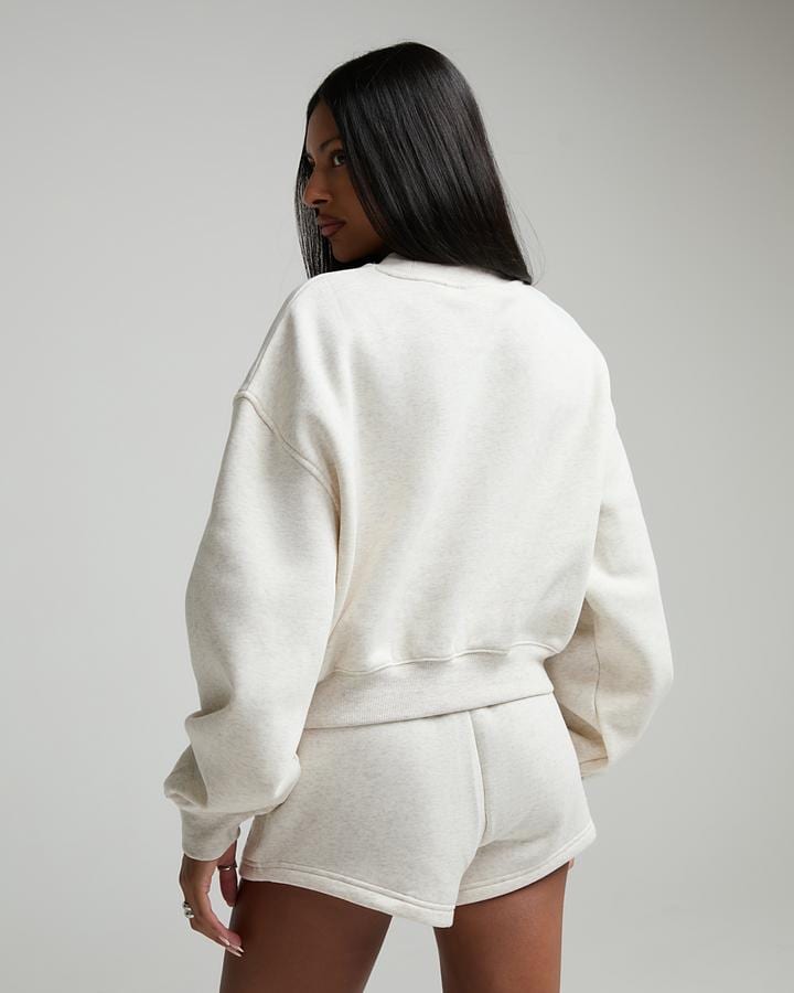Womens Trackside Fleece Crew Sweatshirt image 3