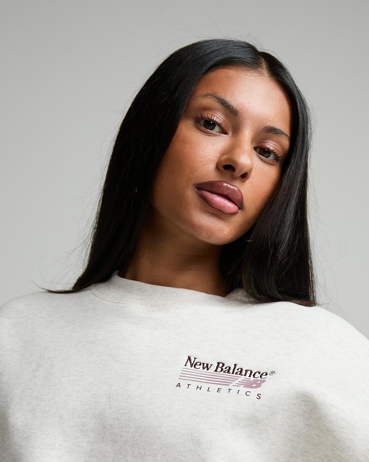 Womens Trackside Fleece Crew Sweatshirt image 4