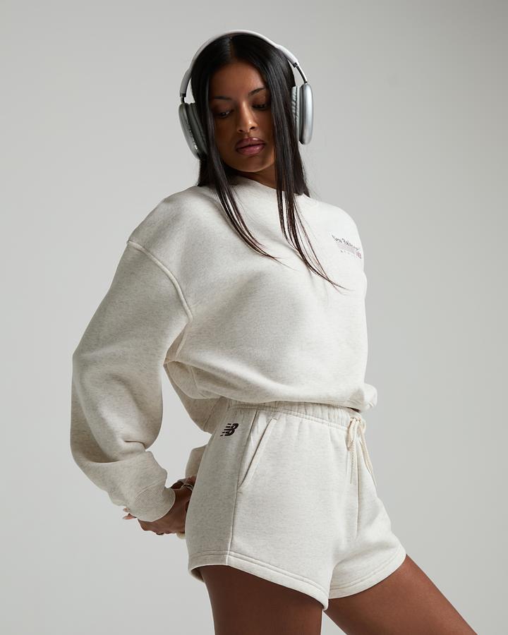 Womens Trackside Fleece Crew Sweatshirt image 5