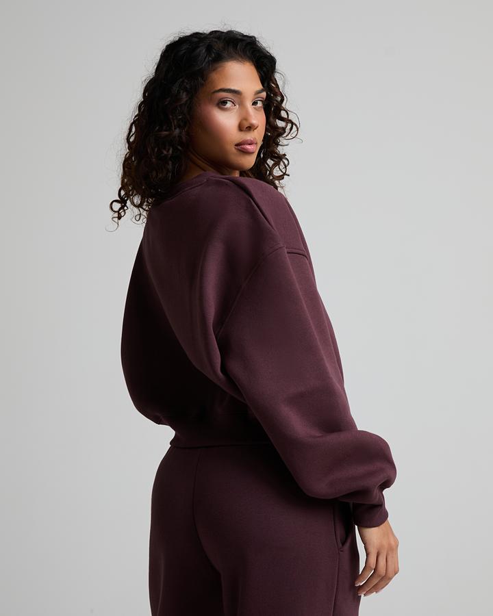 Womens Trackside Fleece Crewneck image 3