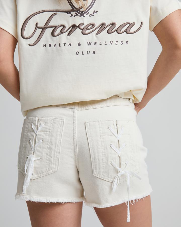 Womens Ivy Lace Denim Short image 5