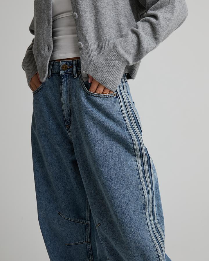 Womens Denim Barrel Jean image 4