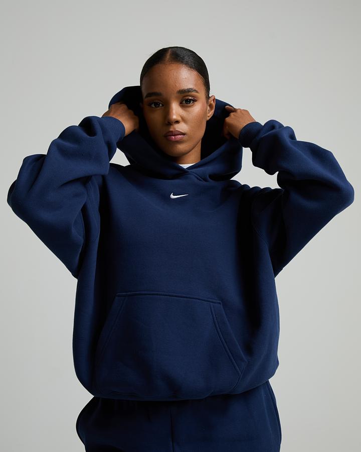 Womens Studio Fleece Oversize Hoodie image 4