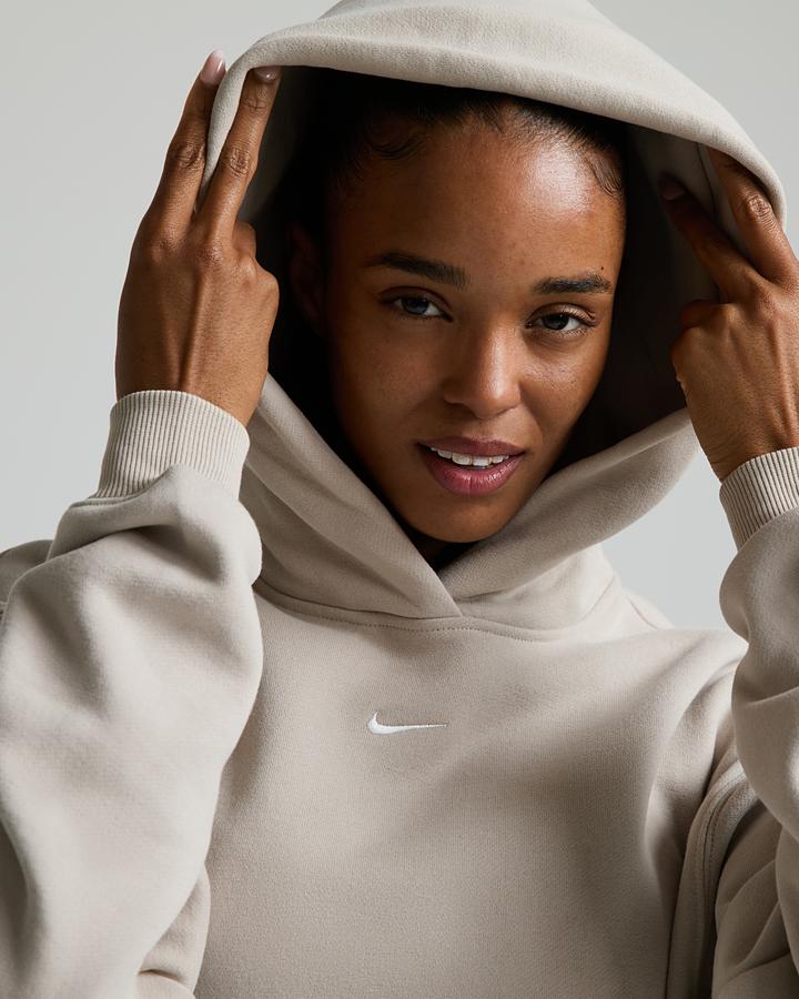 Womens Studio Fleece Oversize Hoodie image 5
