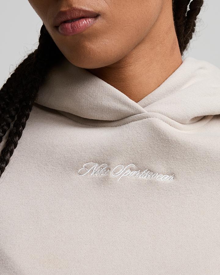 Womens Studio Fleece Medium Weight Cropped Hoodie image 6