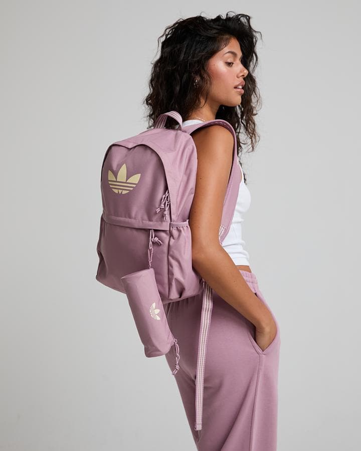 Womens Trefoil Backpack and Pencil Case image 7