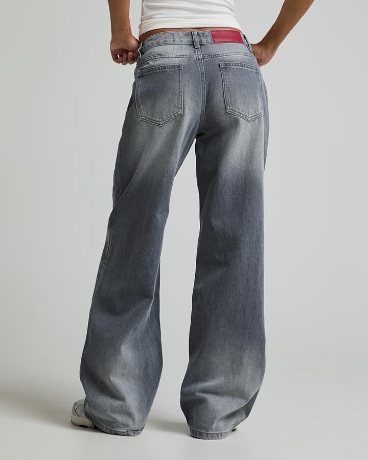 Womens Grind Baggy Mid Rise Jean image 5
