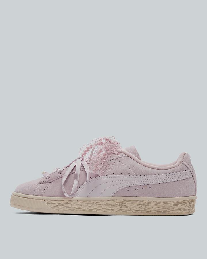 Womens Suede Bloom Trainer image 1