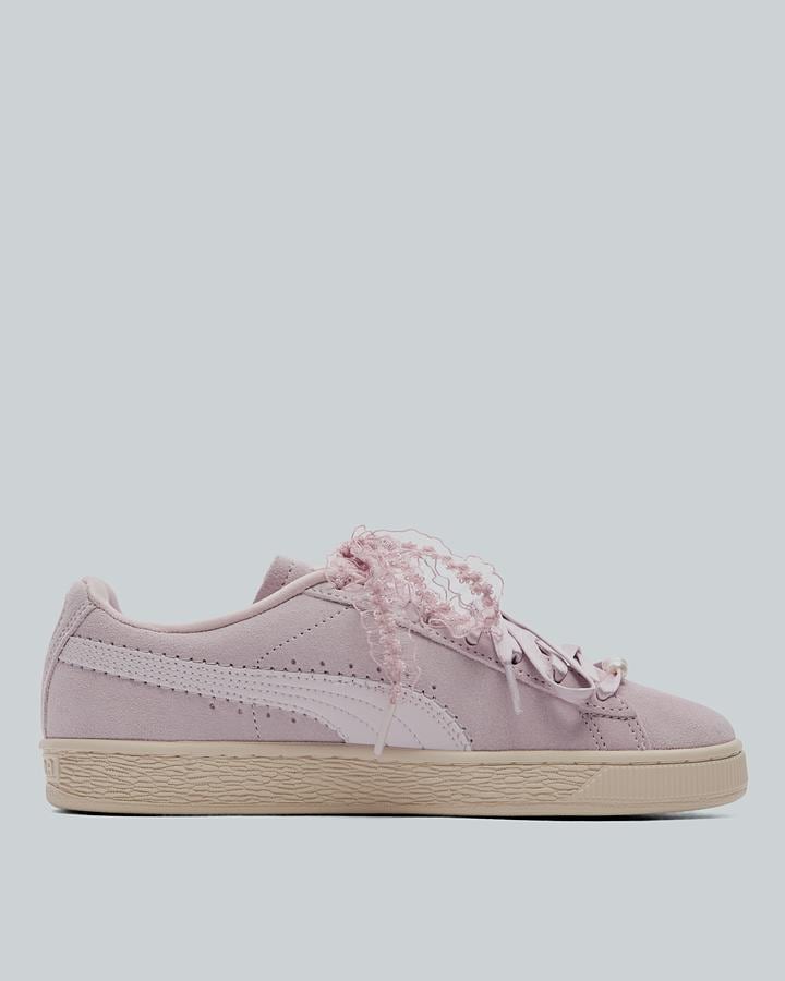 Womens Suede Bloom Trainer image 3
