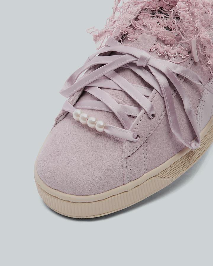 Womens Suede Bloom Trainer image 5