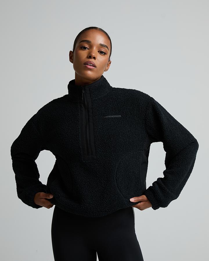 Womens Bandha Borg Quarter Zip Fleece image 4