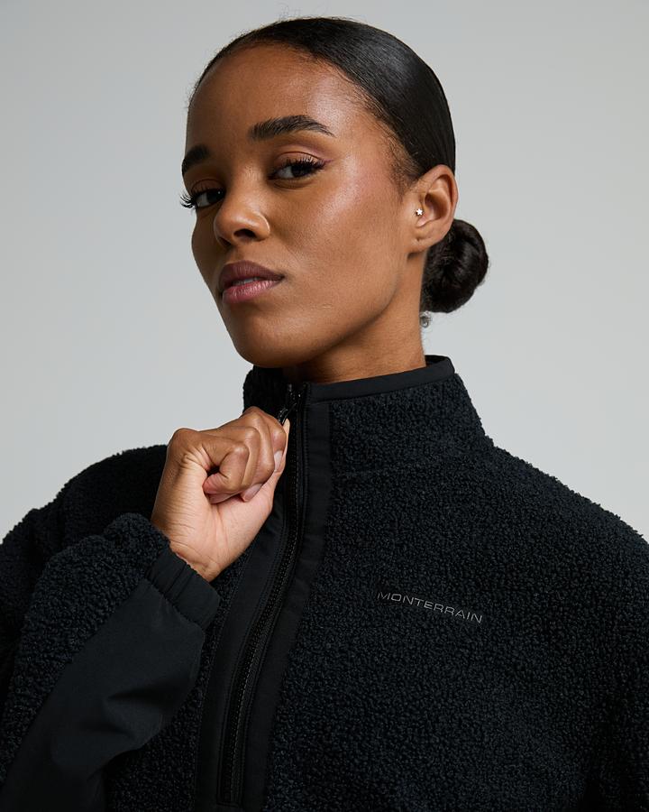 Womens Bandha Borg Quarter Zip Fleece image 5