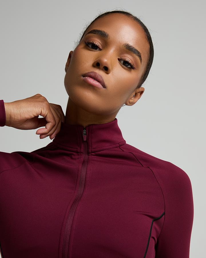 Womens Adapt Full Zip Long-Sleeve Top image 5
