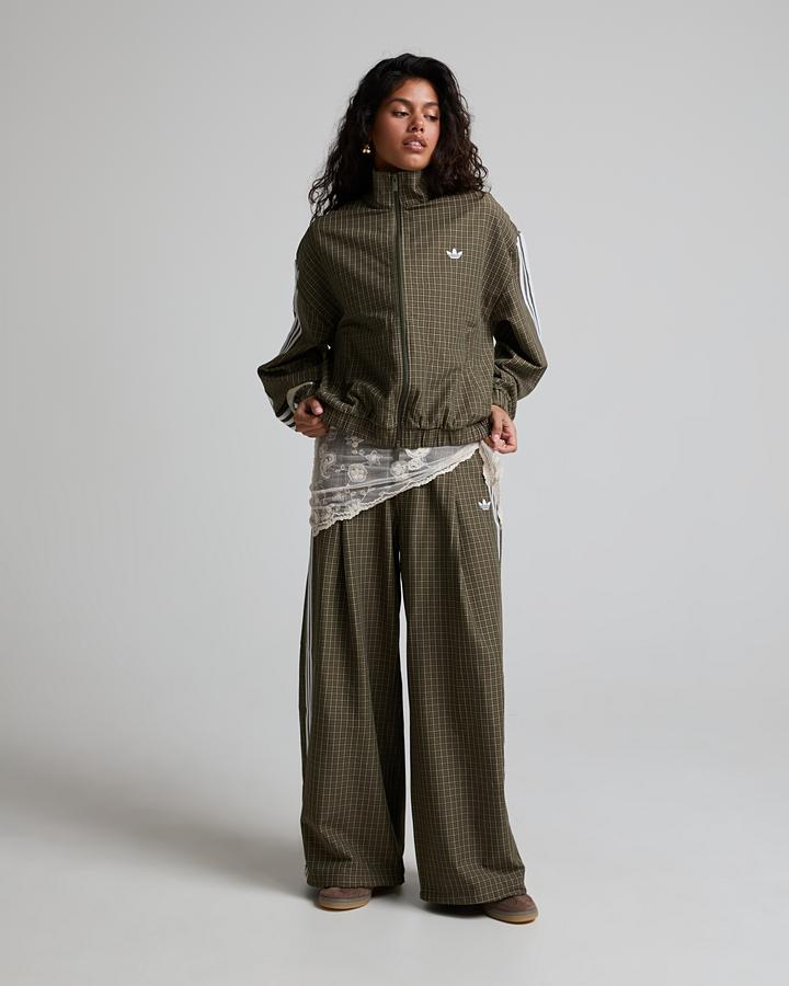 Womens Micro Check Track Top image 1