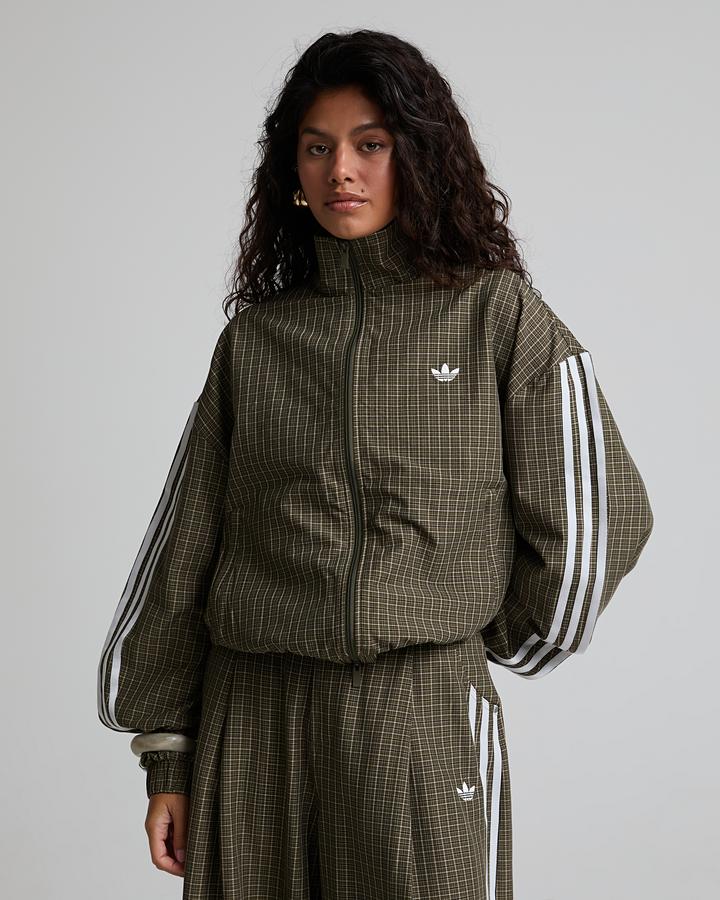 Womens Micro Check Track Top image 2