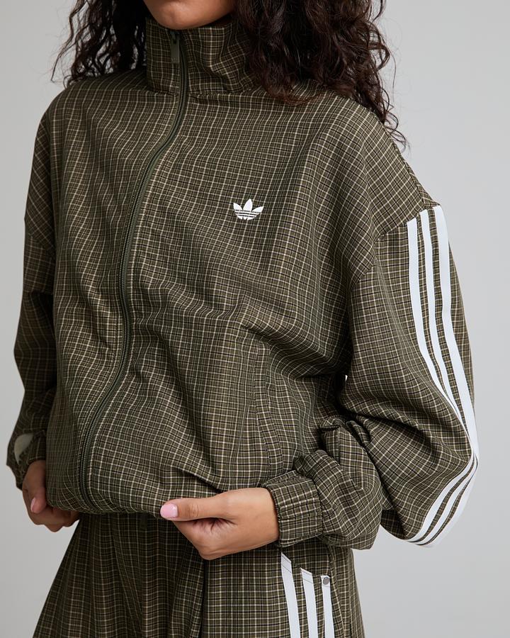 Womens Micro Check Track Top image 5