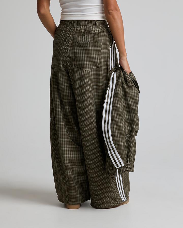 Womens Micro Check Track Pant image 3