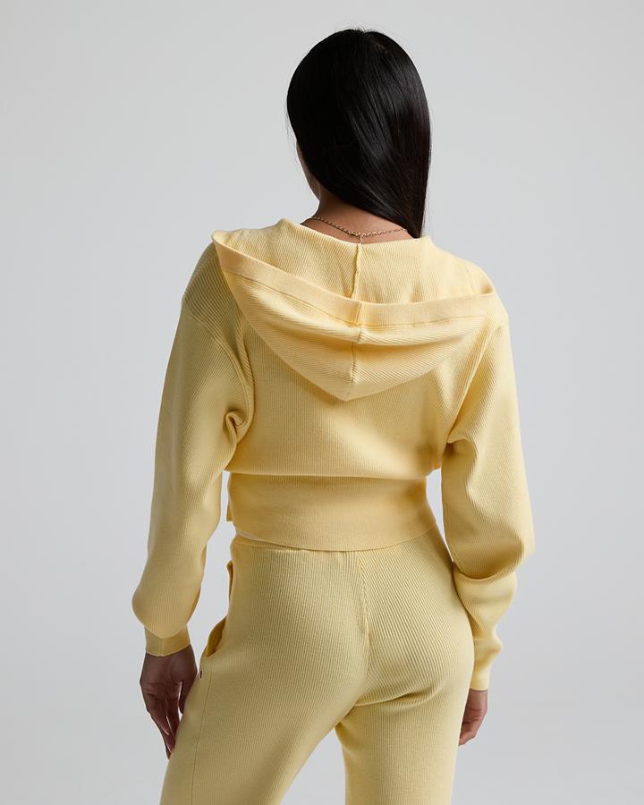 Womens Kelsey Zip Through Knit Hoodie image 3