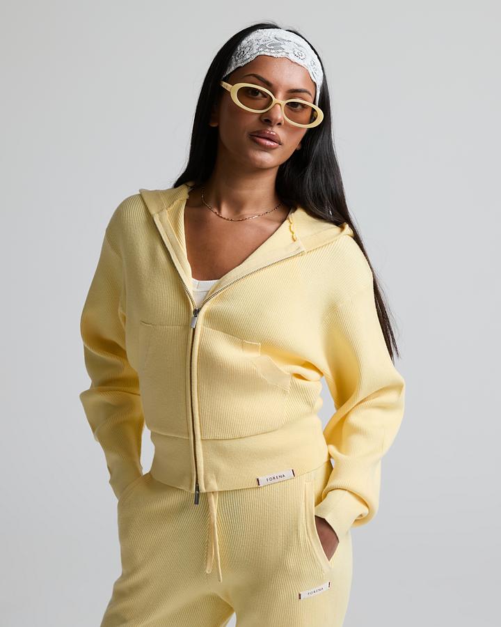 Womens Kelsey Zip Through Knit Hoodie image 4