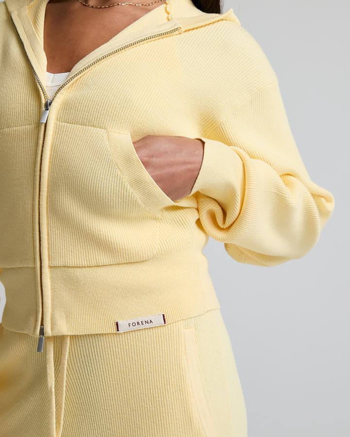 Womens Kelsey Zip Through Knit Hoodie image 5